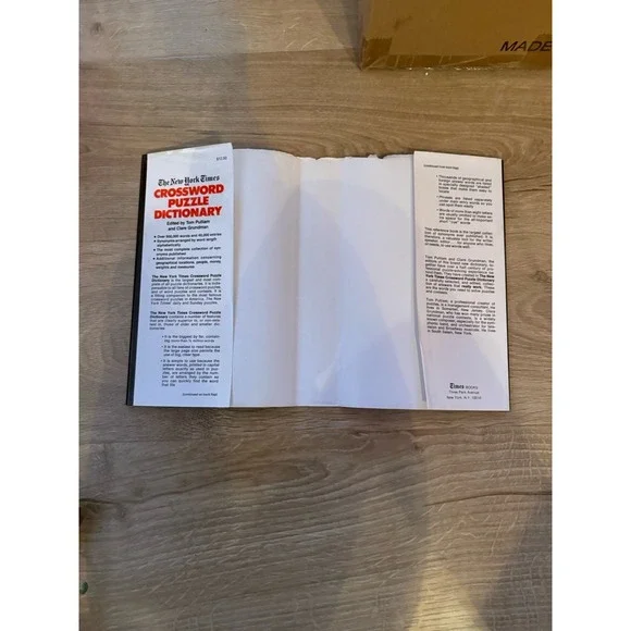 The New York Times Crossword Puzzle Dictionary Hardcover 1974 Vintage Hardcover - Picture 13 of 16